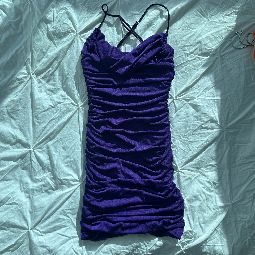 Lucy in the Sky Lizzy Ruched Halter Dress